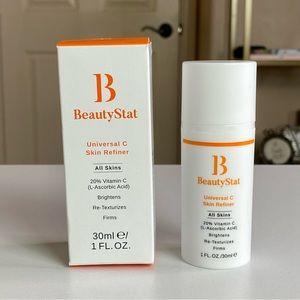 BEAUTYSTAT Universal C Skin Refiner Vitamin C Serum Full Size White Orange